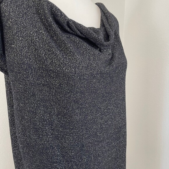 Evan Picone Party Holiday Dress. Black Gold Metalic Size L - Picture 2 of 9